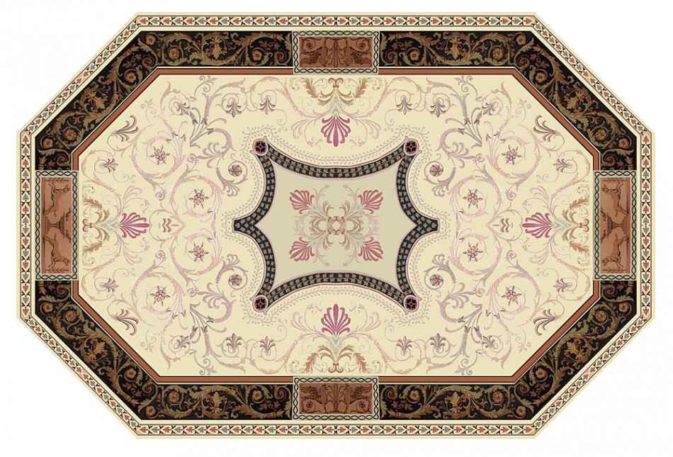 Custom Silk Rug Design & Rendering